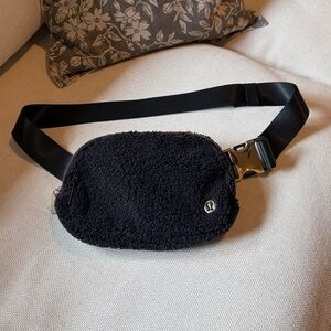 Lululemon Black Fleece Sherpa Belt Bag